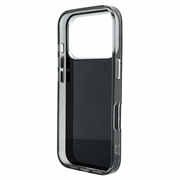 iPhone 18 Pro/17 Pro Karl Lagerfeld IML-strass over hele overflaten/galvanisert logo hybrid-deksel - svart