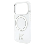 iPhone 18 Pro/17 Pro Karl Lagerfeld IML Ring Stand 360 Kameo Metal MagSafe-deksel - gjennomsiktig