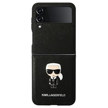 Karl Lagerfeld Ikonik Saffiano Samsung Galaxy Z Flip4 Deksel - Svart