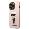 iPhone 15 Pro Max Karl Lagerfeld Ikonik Silikondeksel - Rosa