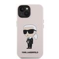 iPhone 15 Karl Lagerfeld Ikonik Silikondeksel - Rosa