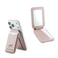 Karl Lagerfeld Karl & Choupette magnetisk kortholder med stativ og speil - rosa