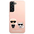 Karl Lagerfeld Karl & Choupette Samsung Galaxy S22+ 5G Silikondeksel - Rosa