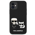 Karl Lagerfeld Karl & Choupette iPhone 13 Mini Silikondeksel - Svart