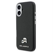 iPhone 17 Karl Lagerfeld Karl and Choupette Heads Pins-deksel - MagSafe-kompatibelt