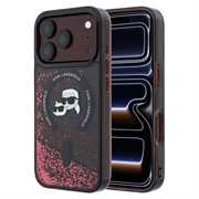 iPhone 18 Pro/17 Pro Karl Lagerfeld Liquid Glitter Karl & Choupette Heads MagSafe-deksel