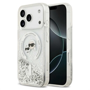 iPhone 18 Pro/17 Pro Karl Lagerfeld Liquid Glitter Karl & Choupette Heads MagSafe-deksel