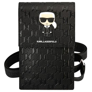 Karl Lagerfeld Monogram Ikonik Smarttelefon Skulderveske