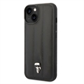 Karl Lagerfeld Quilted Puffy Ikonik Logo iPhone 14 Hybrid-deksel - Svart