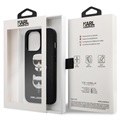 Karl Lagerfeld Saffiano K&C Heads iPhone 13 Pro Deksel - Svart
