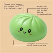 Kawaii Dumpling Squishy stressball - Grønn