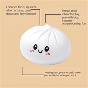 Kawaii Dumpling Squishy stressball - Hvit