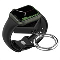 Apple Watch Series 7/SE/6/5/4/3/2/1 Nøkkelring Trådløs Lader - Svart
