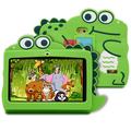 Android-nettbrett for barn med Wi-Fi og beskyttelsesetui – 7" – Grønn dinosaur