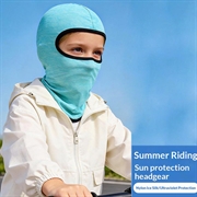 Barnemaske / solbeskyttende hodeplagg UPF 50+ - Lys grønn