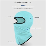 Barnemaske / solbeskyttende hodeplagg UPF 50+ - Lys grønn