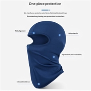 Barnemaske / solbeskyttende hodeplagg UPF 50+ - Safir