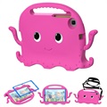 Samsung Galaxy Tab A7 Lite Støtsikkert Bæreveske til Barn - Blekksprut - Varm Rosa