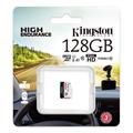 Kingston microSDXC-minnekort med høy utholdenhet SDCE/128G - 128 GB