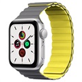 Kingxbar Apple Watch Series 7/SE/6/5/4/3/2/1 Magnetisk Rem - 41mm/40mm/38mm - Grå / Gul