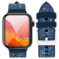 Kingxbar Crystal Fabric Apple Watch Series 9/8/SE (2022)/7/SE/6/5/4/3/2/1 Rem - 41mm/40mm/38mm - Blå