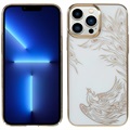 Kingxbar Phoenix Nirvana Series iPhone 13 Pro Deksel - Gull