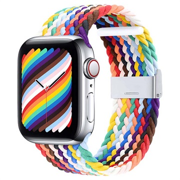 Apple Watch Series Ultra 3/2/Ultra/11/10/9/8/SE 3/(2022)/7/SE/6/5/4/3/2/1 Strikket Klokkereim - 49mm/46mm/45mm/44mm/42mm - Regnbue