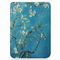 Kobo Clara 2E Smart Folio-etui - hvite blomster