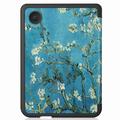 Kobo Clara 2E Smart Folio-etui - hvite blomster