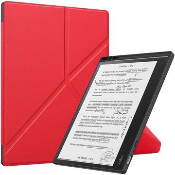Kobo Elipsa 2E Origami Stand Folio-etui - Rød