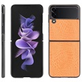 Krokodille Series Samsung Galaxy Z Flip3 5G Deksel - Gul