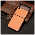 Krokodille Series Samsung Galaxy Z Flip3 5G Deksel - Gul