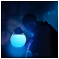 Ksix Bubble Flerfarget Lampe med Bluetooth-høyttaler - Hvit