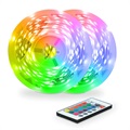 Ksix Colored RGB LED Strip med Fjernkontroll - 2x5m