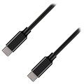 Ksix Double USB-C Ultra Fast Ladekabel 100W - 1m - Svart