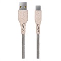 Ksix Miljøvennlig USB-A / USB-C Kabel - 1m