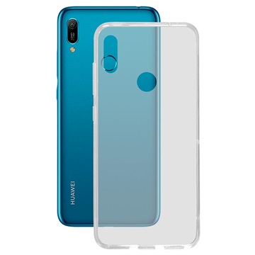 Ksix Flex Ultratynt Huawei Y6 (2019) TPU-deksel - Gjennomsiktig