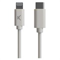 Ksix MFi&Power Delivery USB-C / Lightning Kabel - 2.4A, 1m - Hvit