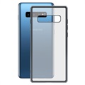 Ksix Metal Flex Samsung Galaxy S10+ TPU-deksel - Grå / Gjennomsiktig