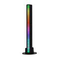 L021 RGB-lys med musiksynkronisert rytme / stemningsbelysning - svart