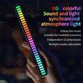 L021 RGB-lys med musiksynkronisert rytme / stemningsbelysning - svart