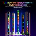 L021 RGB-lys med musiksynkronisert rytme / stemningsbelysning - svart