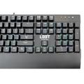L33T Gaming Megingjörd RGB mekanisk spilltastatur - svart