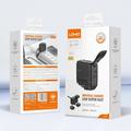 LDNIO Q2618 65W GaN-hurtiglader med utskiftbare stikkontakter - USB-C/USB-A - svart
