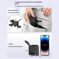 LDNIO Q2618 65W GaN-hurtiglader med utskiftbare stikkontakter - USB-C/USB-A - svart