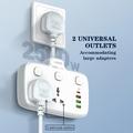 LDNIO SC2413 20W stikkontaktliste med 2 stikkontakter, 4 USB-porter og PD-hurtiglading