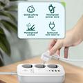LDNIO SEW3452 smart stikkontakt med Wi-Fi - 30W PD-hurtiglading, 3 EU-stikkontakter, 4 USB-porter og fjernstyring via app