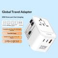 Ldnio Z9 20W reiseadapter - 2x USB-C PD, USB-A QC3.0 - hvit