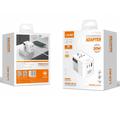 Ldnio Z9 20W reiseadapter - 2x USB-C PD, USB-A QC3.0 - hvit