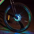 LEADBIKE A108 Oppladbart sykkel-LED-hjullys 7 farger som skifter vanntett sykkeldekklys Ultra Bright Safety sykkeltilbehør for kule voksne som sykler